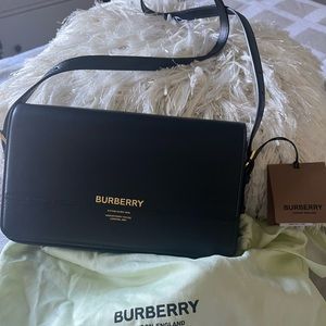Burberry Grace Mini Leather Cross Body Bag Black. New with tags and dust bag.